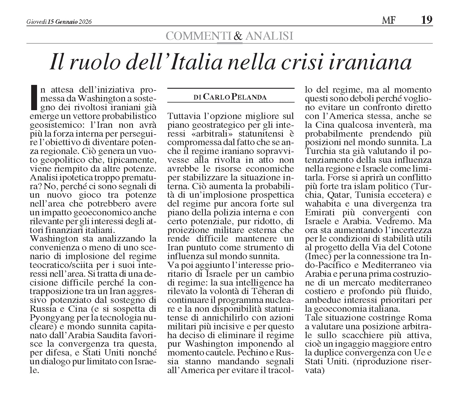 Articolo CP