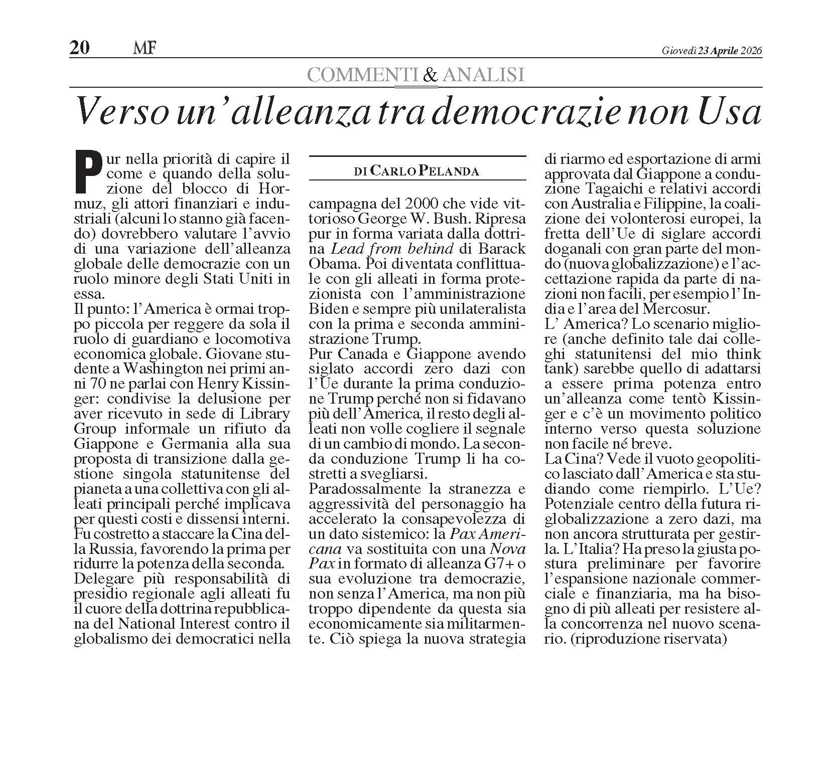 Articolo CP
